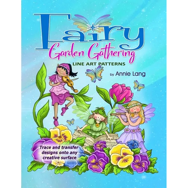 Fairy Garden Gathering: Line Art Patterns