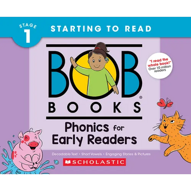 Bob Books - Phonics for Early Readers Hardcover Collection of 12 Stories Decodable Phonics Stories, Ages 4 and Up, Kindergarten (Stage 1: Starting to
