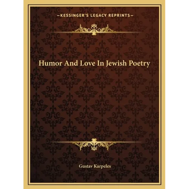 Humor And Love In Jewish Poetry