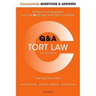 Concentrate Questions and Answers Tort Law: Law Q&A Revision and Study Guide