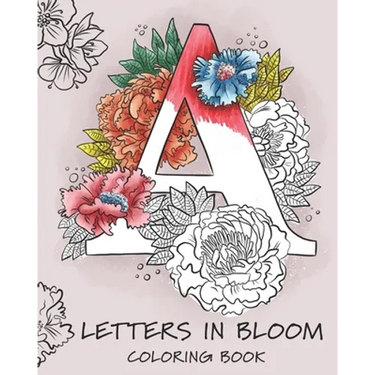 Letters in Bloom: coloring book