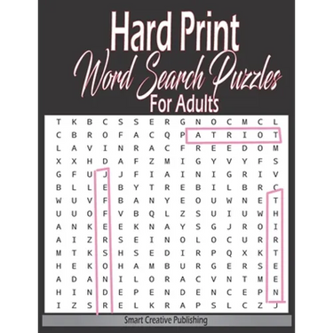 Hard Print Word Search Puzzles For Adults: hardest themed Puzzles to solve for Adults & Seniors and all other Puzzle Fans-8.5 x 11 inch