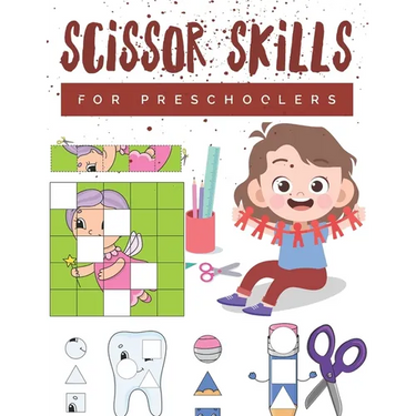 Scissor Skills for Preschoolers: Cutting practice worksheets for preschoolers to kindergarteners, cut and paste activity book ages 3-5 with 100 pages.