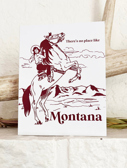 No Place Like Montana Card by The Coin Laundry Print Shop