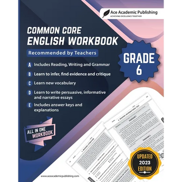 Common Core English Workbook: Grade 6
