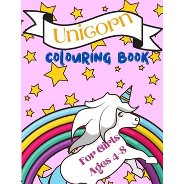 Unicorn Colouring Book For Girls ages 4-8: Over 40 colouring pages with the cutest illustration to colour, Perfect present to unicorns lovers.