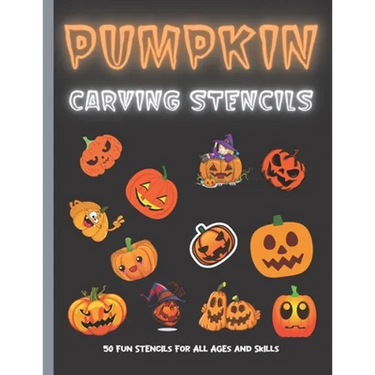 Pumpkin Carving Stencils: 50 Fun Stencils For All Ages and Skills (Halloween Crafts)