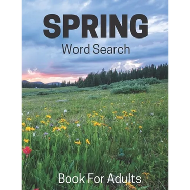 Spring Word Search Book For Adults: Large Print Puzzle Book Gift With Solutions