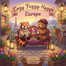 Cozy Fuzzy Hygge Europe: Easy Bold Line Cute Animal Coloring Book for Adults Cafes, Retreats, Stress Relief, Canal & Fun Storybook Travel Escapes Rela