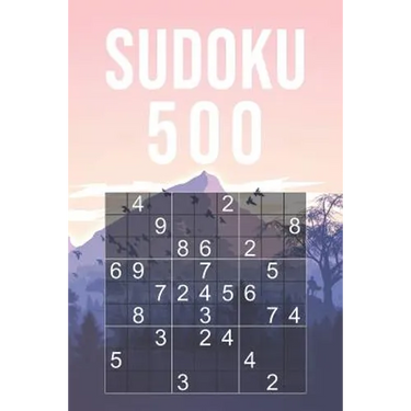 500 Sudoku Puzzles - Beginner: Quiz Book For Adults 9x9 Puzzle With Solutions At The Back Easy To Read Font Size 20 Entertaining Game To Keep Your Bra