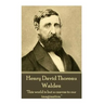 Henry David Thoreau - Walden: "It's not what you look at that matters, it's what you see."
