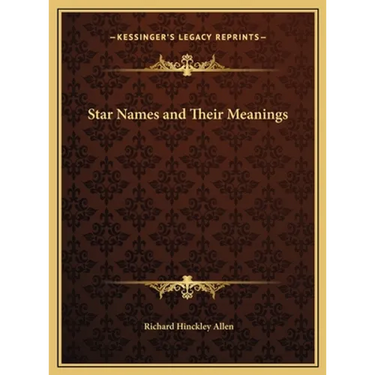Star Names and Their Meanings