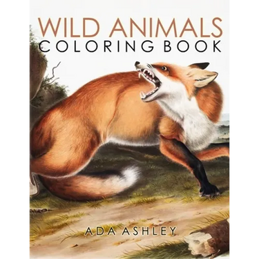 Wild Animals Coloring Book: 40+ Coloring Pages of Audubon Illustrations of North American Wildlife, Including Wolf, Bear, Tiger, Deer, Bison... (Wildl