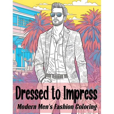 Dressed to Impress: Modern Men's Fashion Coloring Book