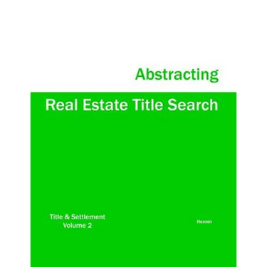 Real Estate Title Search Abstracting
