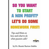 So you want to start a Non Profit? Let's do some homework first!