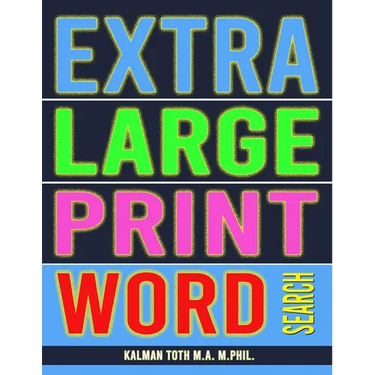 Extra Large Print Word Search: 102 Giant Print Themed Word Search Puzzles