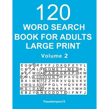 Word Search Book for Adults Large Print: 120 Puzzles - Volume 2
