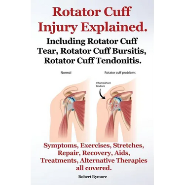 Rotator Cuff Injury Explained. Including Rotator Cuff Tear, Rotator Cuff Bursitis, Rotator Cuff Tendonitis. Symptoms, Exercises, Stretches, Repair, Re