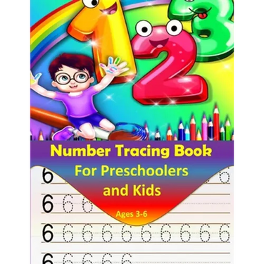 Number Tracing book for Preschoolers and kids ages 3-6: Number tracing workbook, Practice For preschoolers, line tracing