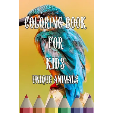 coloring book for kids unique animals: 9*6 inch 100 page 50 drawing