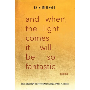 And When the Light Comes It Will Be So Fantastic: Poems