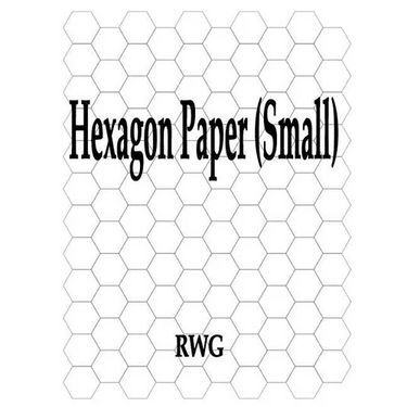 Hexagon Paper (Small): 100 Pages 8.5" X 11"