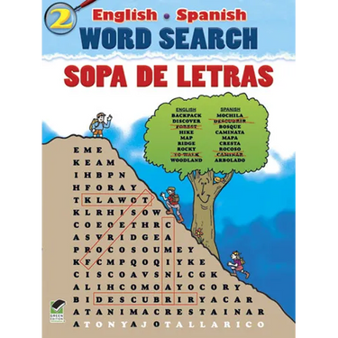 English-Spanish Word Search Sopa de Letras #2