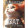 Beautiful and Realistic Cat Coloring Book