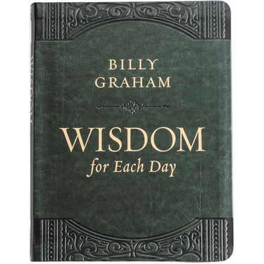 Wisdom for Each Day (Large Text Leathersoft): Daily Devotions to Guide Your Life and Grow Your Faith (a 365-Day Devotional) - The Perfect Father's Day