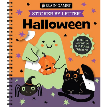 Brain Games - Sticker by Letter: Halloween: Includes Glow in the Dark Stickers!