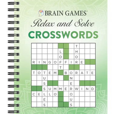 Brain Games - Relax and Solve: Crosswords (Green)