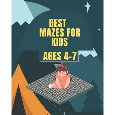 Best Mazes For Kids Ages 4-7: Maze Activity Book - 80 Pages, Ages 4 to 7, Preschool, Kindergarten - Workbook for Games, Puzzles, Wide Paths, and Pro