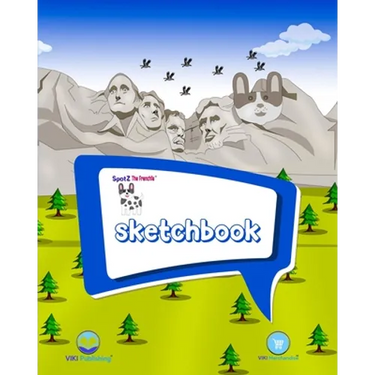SpotZ the Frenchie(R) BRAND SKETCHBOOK: 120 pages - 8″x10″ - Softcover - Grade School - College - Branded - Office Supplies