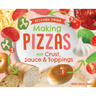 Making Pizzas with Crust, Sauce & Toppings