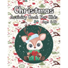 Christmas Activity Book for Kids Age 6-10: Cute Baby Reindeer Christmas Day Activity Puzzle Book Gift for Genius Clever Kids