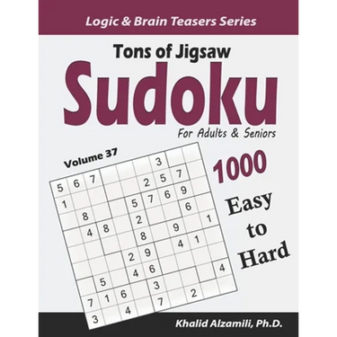 Tons of Jigsaw Sudoku for Adults & Seniors: 1000 Easy to Hard Puzzles