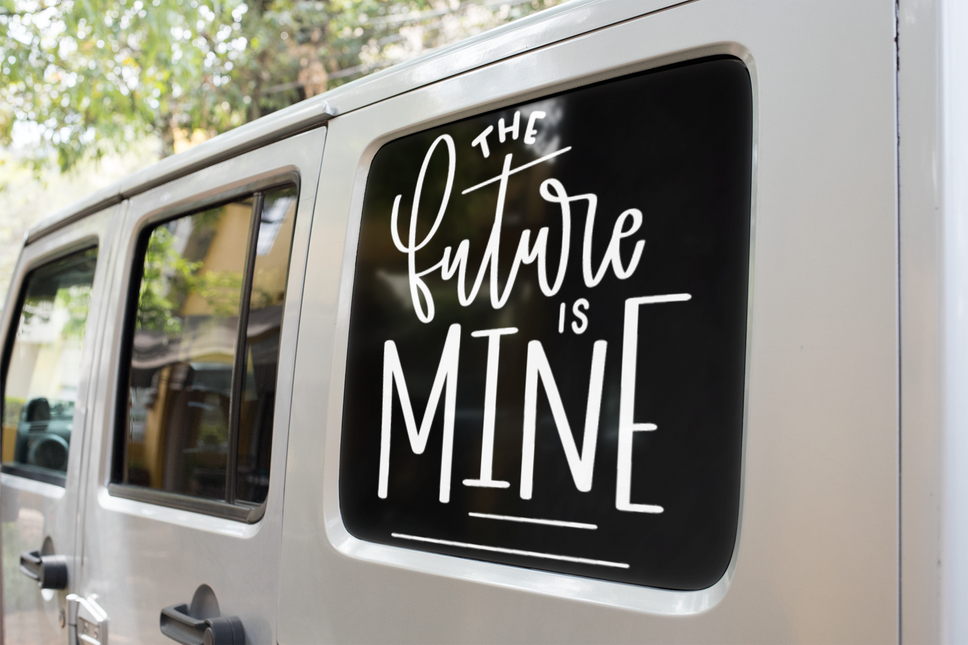 The Future Is Mine Inspirational Sticker by WinsterCreations™ Official Store