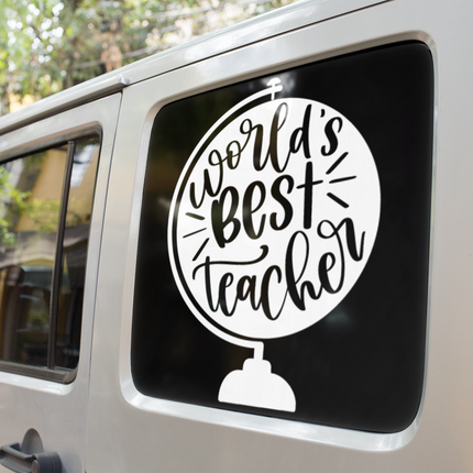 Worlds Best Teacher Sticker by WinsterCreations™ Official Store