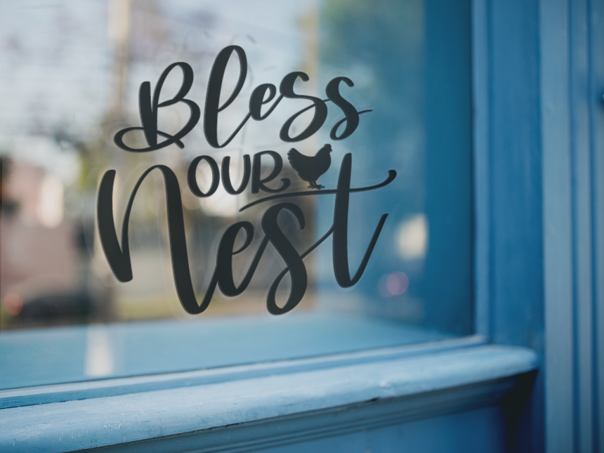 Bless Our Nest Family Sticker by WinsterCreations™ Official Store
