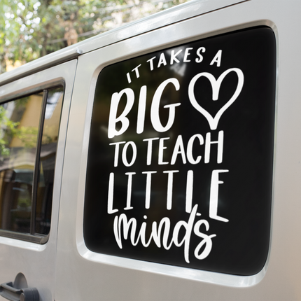 It Takes A Big Heart To Teach Little Minds Teacher Sticker by WinsterCreations™ Official Store