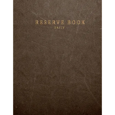 Daily reserve book: for Restaurant Customer record tracking Daily reserve book