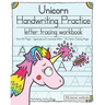Unicorn Handwriting Practice: Letter Tracing Workbook