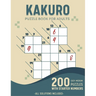 Easy To Medium Kakuro Puzzle Book For Adults: 200 Kakuro Puzzles With Solutions and Starter Numbers