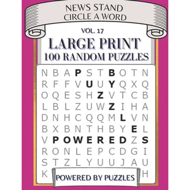 News Stand Circle a Word Vol.17: Large Print 100 Random Puzzles