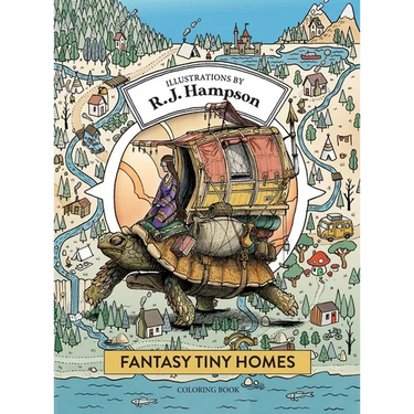 Fantasy Tiny Homes Coloring Book