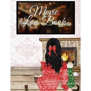 Movie Log Book: Hallmark Holiday Movie Watching Notebook - All I Want To Do Is Stay in My Pajamas & Pet My Cat - Funny Gift For Thanksgiving Lover Gir