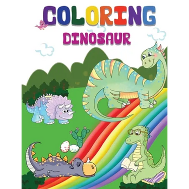 Coloring Dinosaur: Jumbo Kids Coloring & Activity Book Ages 4-8