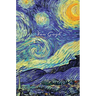 Van Gogh: Starry Night Painting, Hardcover Journal Writing Notebook Diary with Dotted Grid, Lined, Blank, Vintage Paper Style Pages