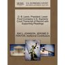 D. B. Lewis, President, Lewis Food Company U.S. Supreme Court Transcript of Record with Supporting Pleadings